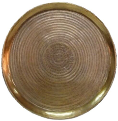 Decoratieschaal Trodena brons 58x58 rond