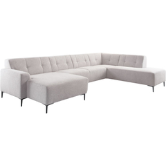 Hoekbank rechts Tordera grijs premium comfort
