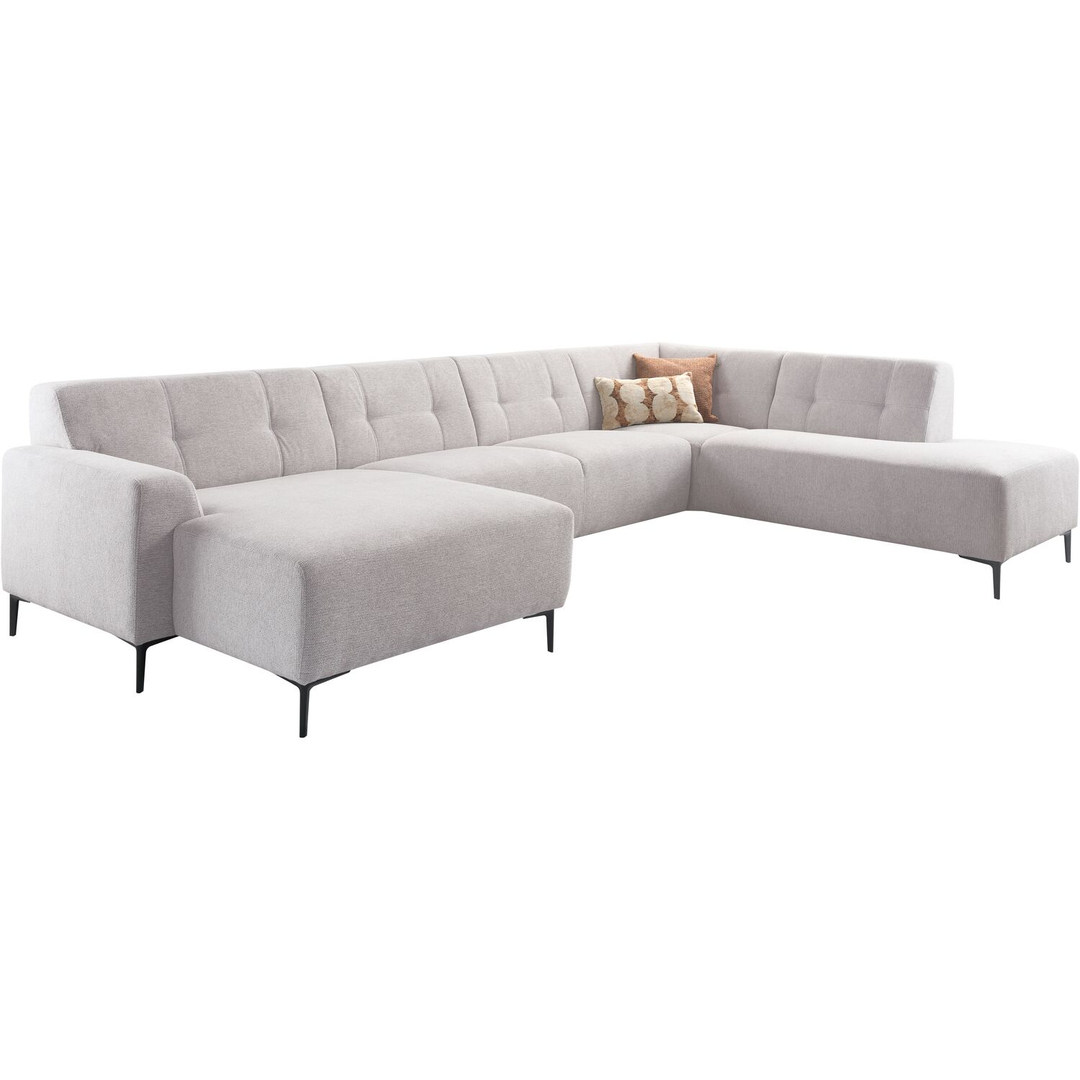 Hoekbank rechts Tordera grijs premium comfort
