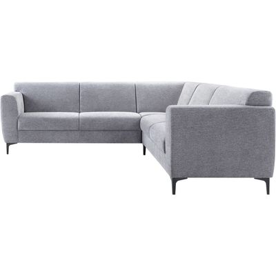 Hoekbank Ridgway grijs basic comfort