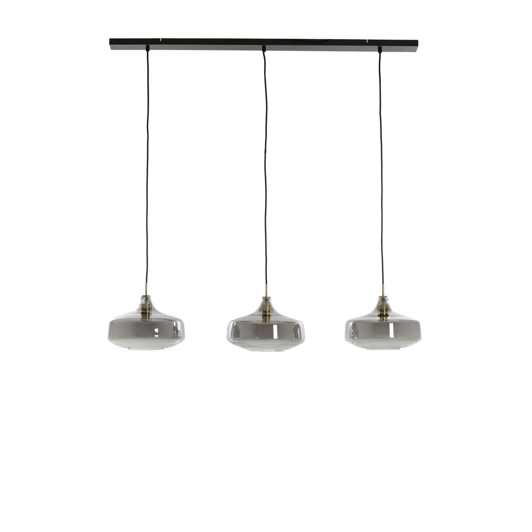 Hanglamp Ambada smoke glas 3-lichts