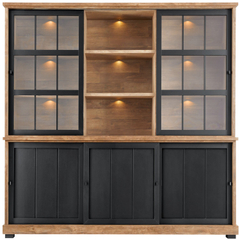 Vitrinekast Ladonia 210x209x50 cm