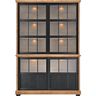 Vitrinekast Ladonia 210x143x50 cm 4 glazen schuifdeuren