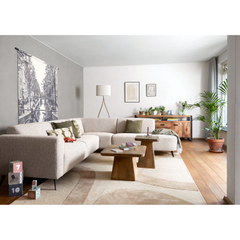 Hoekbank rechts Micco beige premium comfort
