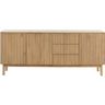 Dressoir Arrosto eikenhout 76x180x45 cm light roast