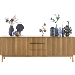 Dressoir Arrosto eikenhout 76x225x45 cm light roast