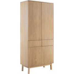 Opbergkast Arrosto eikenhout 202x90x45 cm light roast