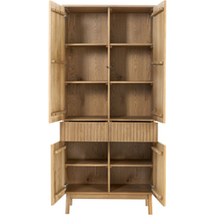 Opbergkast Arrosto eikenhout 202x90x45 cm light roast
