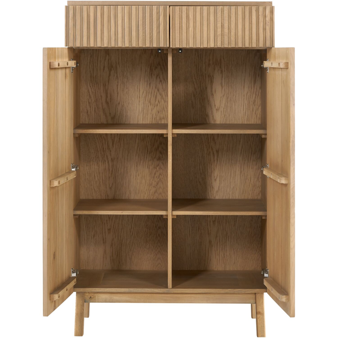 Opbergkast Arrosto eikenhout 148x90x45 cm light roast