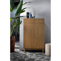 Opbergkast Arrosto eikenhout 148x90x45 cm light roast