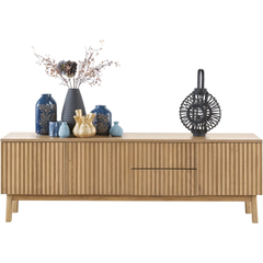 TV-meubel Arrosto eikenhout 58x180x40 cm light roast