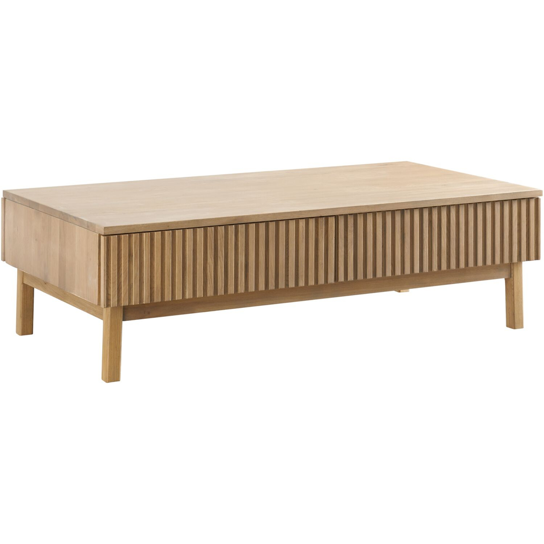 Salontafel Arrosto eikenhout 70x135 cm rechthoekig light roast