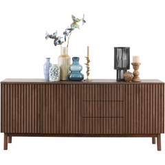 Dressoir Arrosto eikenhout 76x180x45 cm Dark Roast