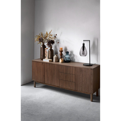 Dressoir Arrosto eikenhout 76x180x45 cm Dark Roast