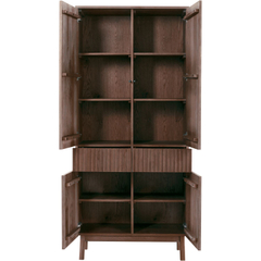 Opbergkast Arrosto eikenhout 202x90x45 cm Dark Roast