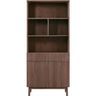 Boekenkast Arrosto eikenhout 203x90x45 cm Dark Roast