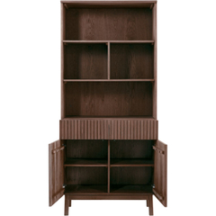 Boekenkast Arrosto eikenhout 203x90x45 cm Dark Roast