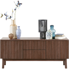 TV-meubel Arrosto eikenhout 58x135x40 cm Dark Roast