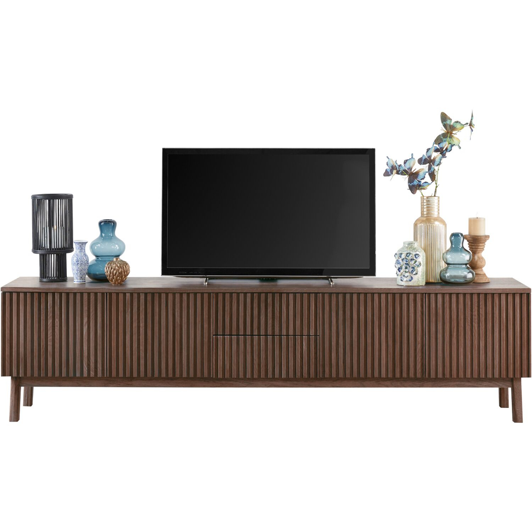 TV-meubel Arrosto eikenhout 58x225x40 cm Dark Roast