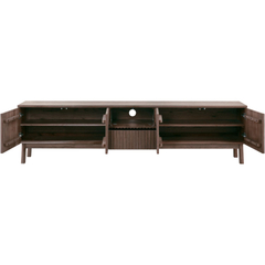 TV-meubel Arrosto eikenhout 58x225x40 cm Dark Roast