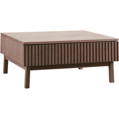 Salontafel Arrosto eikenhout 90x90 cm vierkant Dark Roast