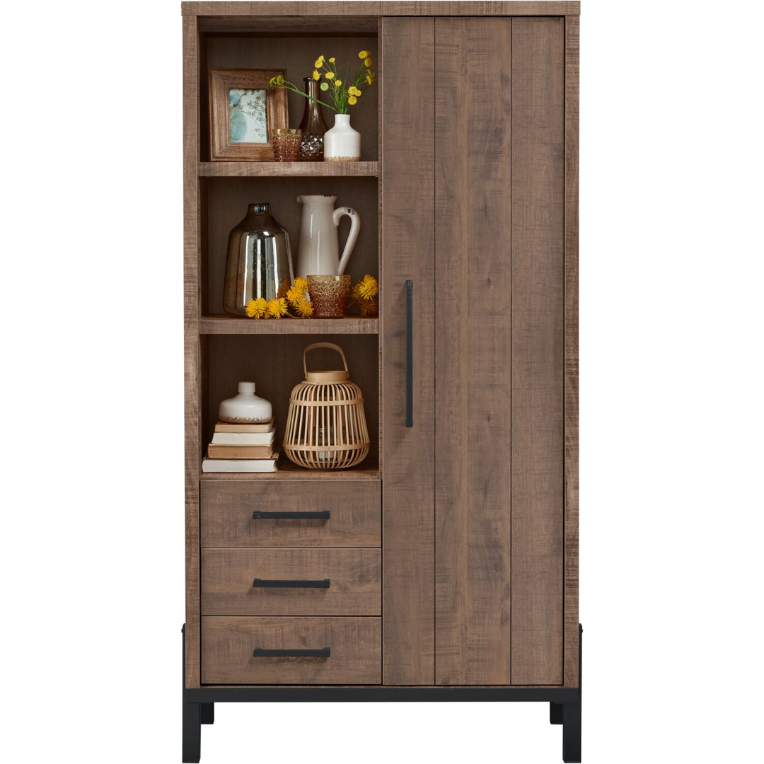 Opbergkast Ricardi 175x90x45 cm dark mango
