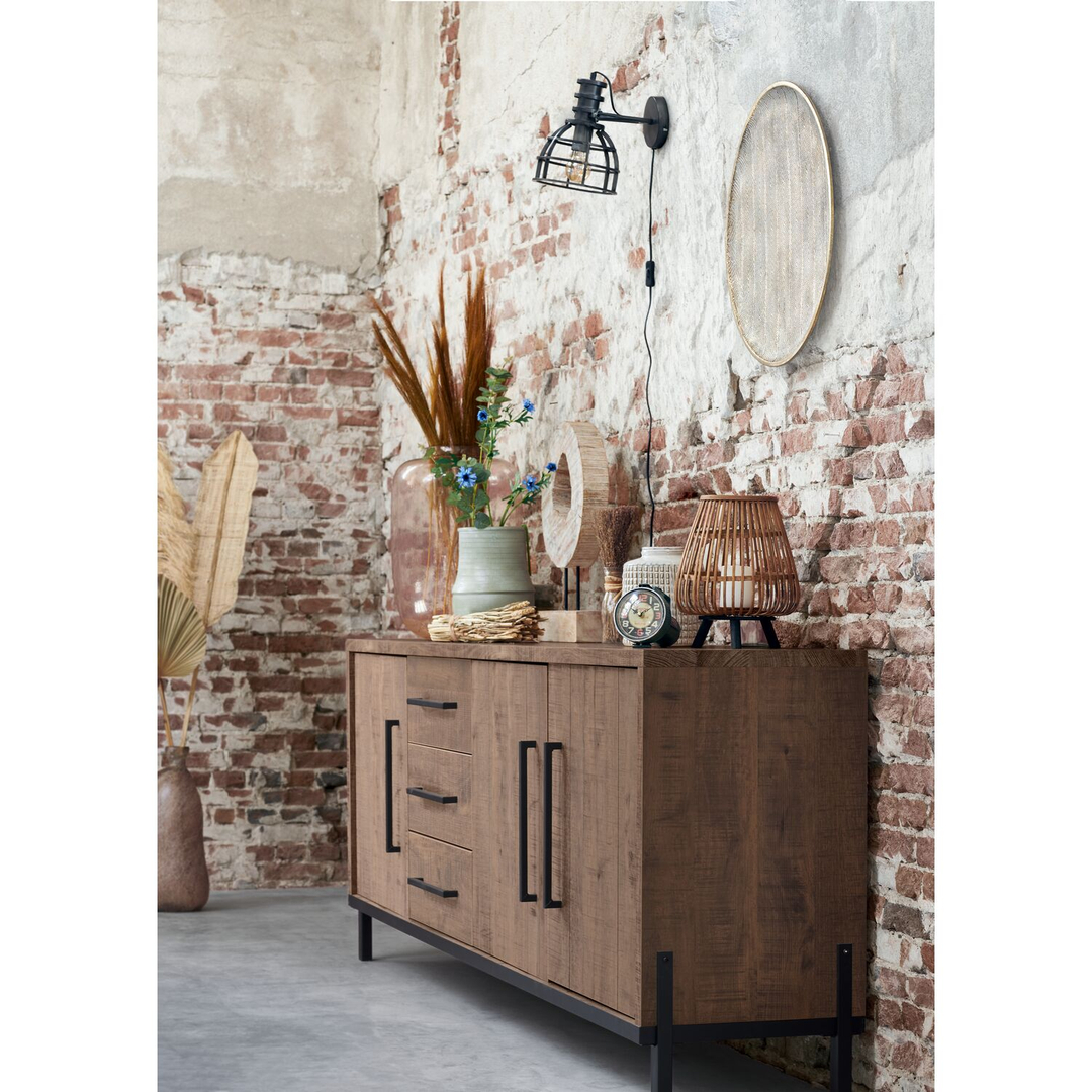 Dressoir Ricardi 240x87x45 cm dark mango