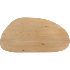 Eettafel Tavolo eikenhout 230x115 cm kiezel bruin