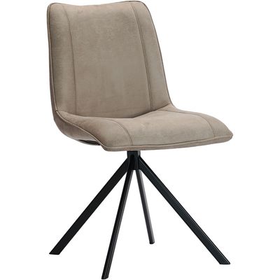 Eetkamerstoel Fare microleder beige