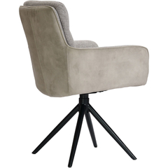 Eetkamerstoel Letta draaibaar velvet beige