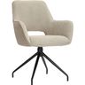Eetkamerstoel Buco draaibaar bouclé beige