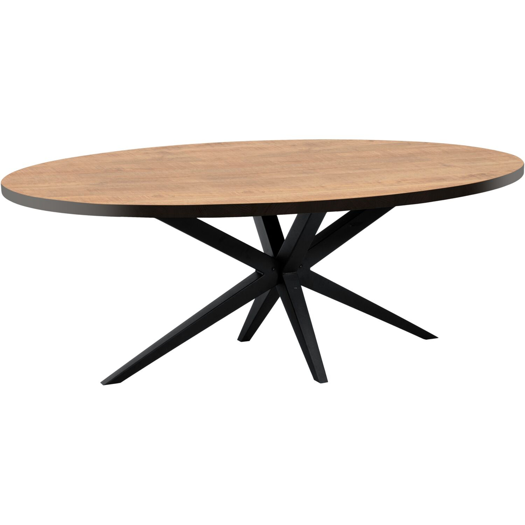 Eettafel Mascaro 250x128 cm ovaal mango
