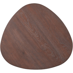 Salontafel Tavolo eikenhout 70x70 cm organisch donkerbruin