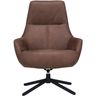 Draaifauteuil Vaneze microleder bruin