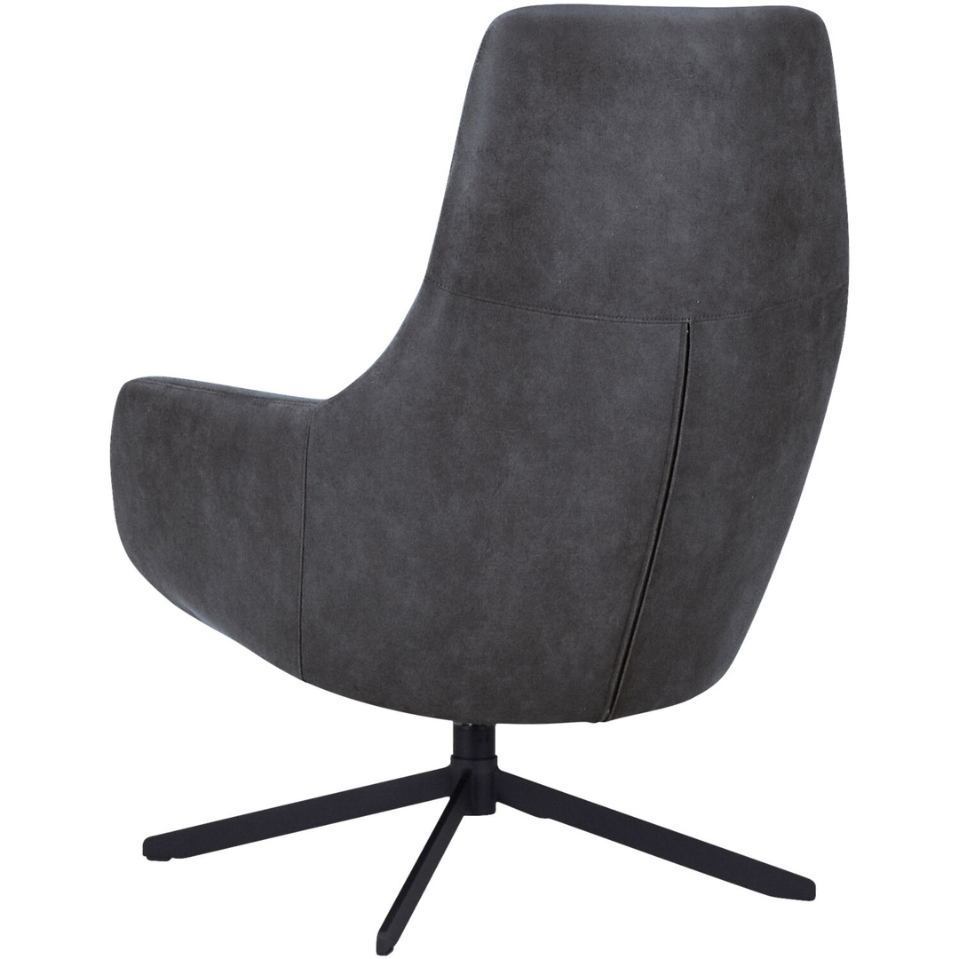 Draaifauteuil Vaneze microleder antraciet