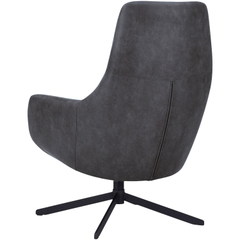 Draaifauteuil Vaneze microleder antraciet