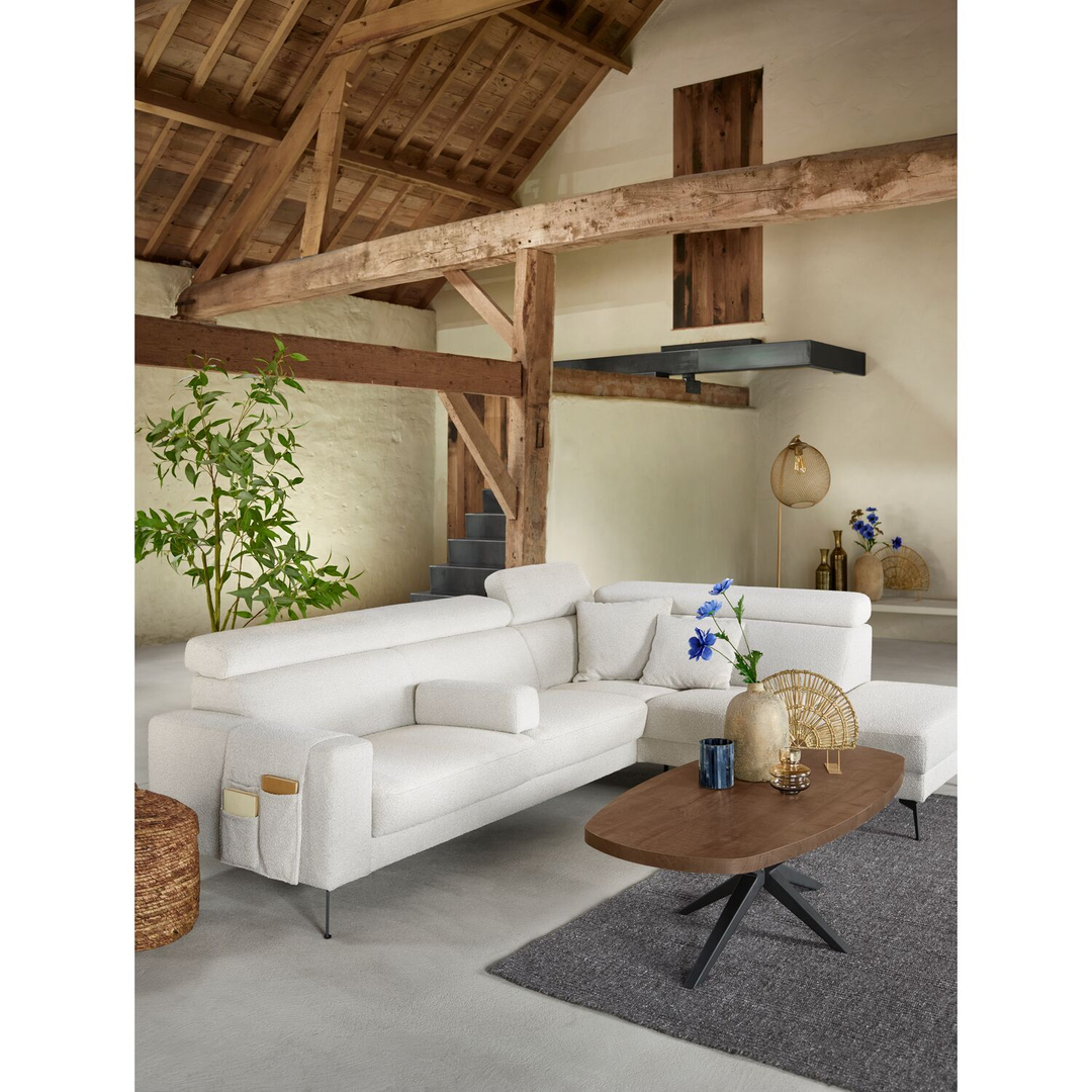 Salontafel Mascaro 135x67 cm Deens ovaal dark mango