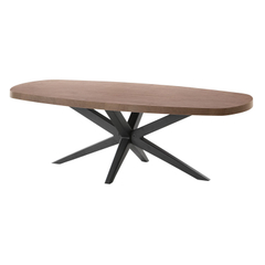 Salontafel Mascaro 135x67 cm Deens ovaal dark mango