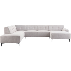 Hoekbank links Tordera grijs premium comfort