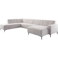 Hoekbank links Tordera grijs premium comfort