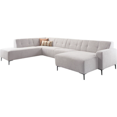 Hoekbank links Tordera grijs premium comfort