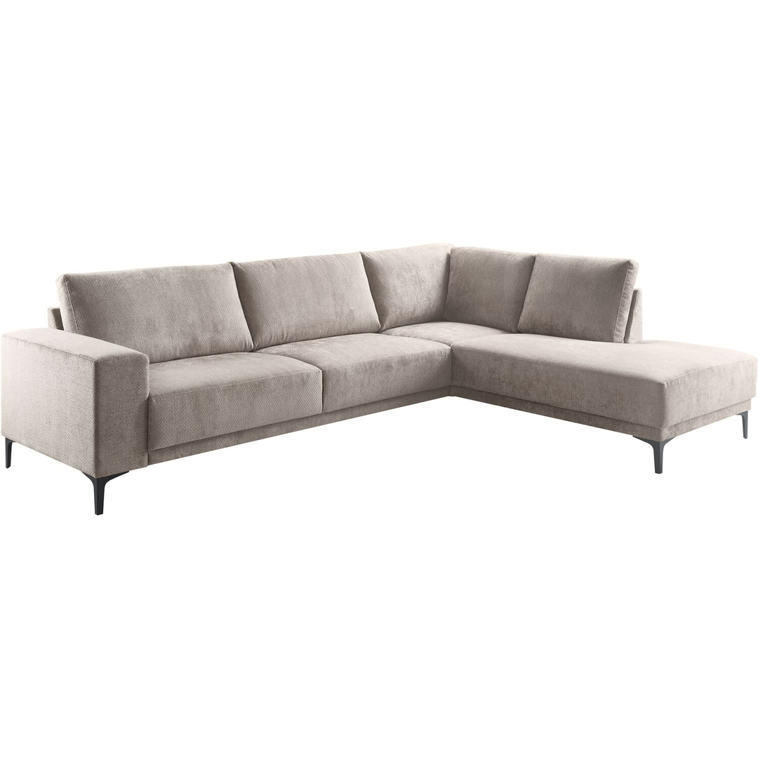 Hoekbank rechts Clanton taupe premium comfort