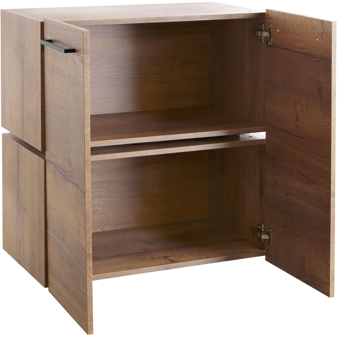 Wandkast Sistema 226x166x45 cm bruin