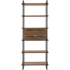 Wandkast Sistema 226x88x45 cm donkerbruin