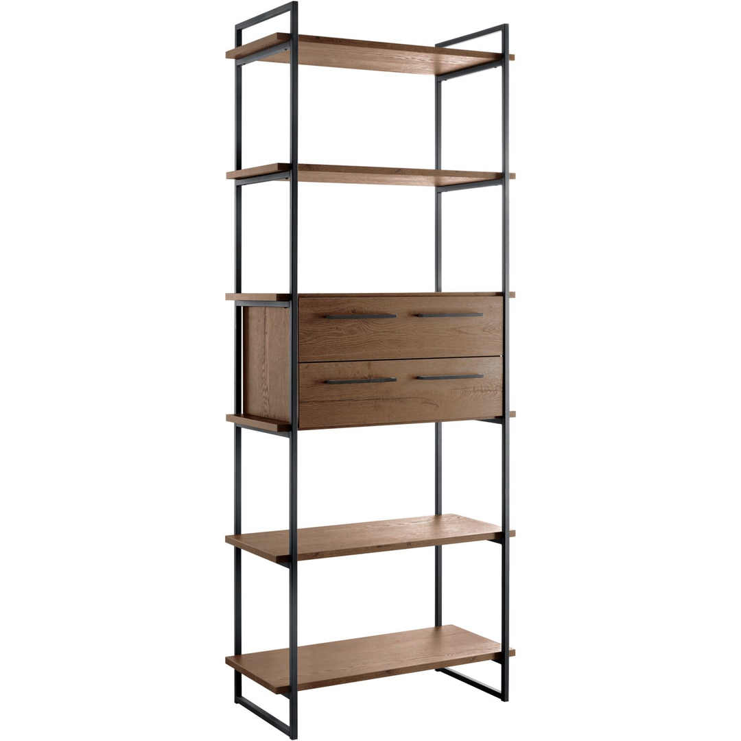 Wandkast Sistema 226x88x45 cm donkerbruin