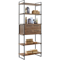 Wandkast Sistema 226x88x45 cm donkerbruin