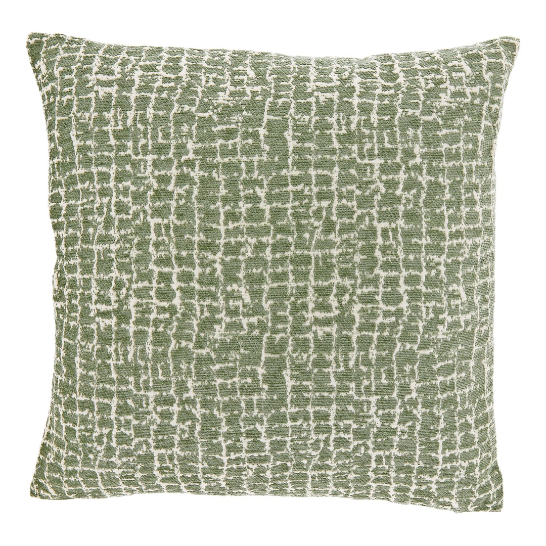 Sierkussen Baschi 45x45cm groen gestreept