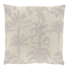 Sierkussen Canosa grijs met palmboom print