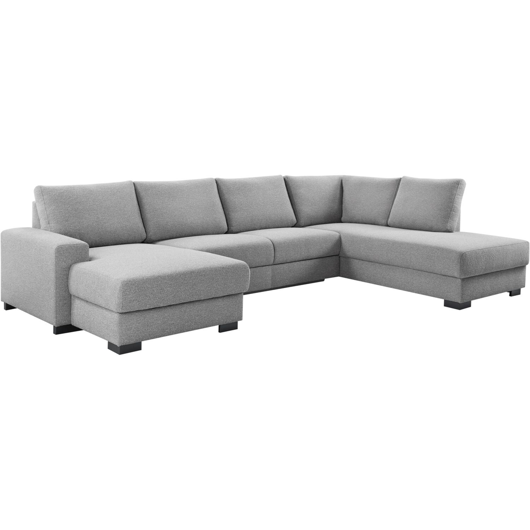 Hoekbank rechts Florance polyether grijs