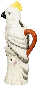 Decoratiebeeld Palmoli papegaai wit